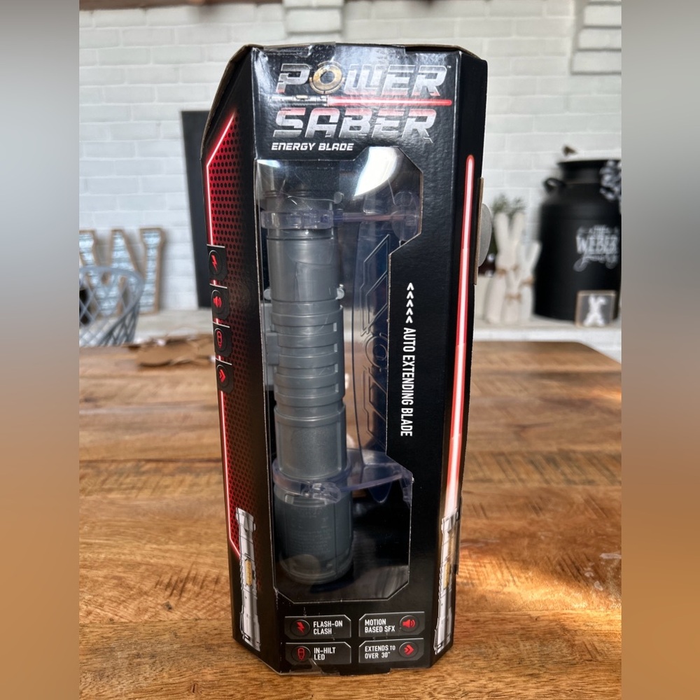 Star Wars Power Saber Toy Lightsaber - Black and Red